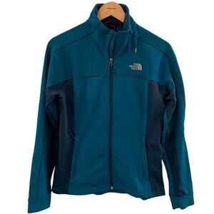 The North Face Fleece Teal Black Jacket SZ M